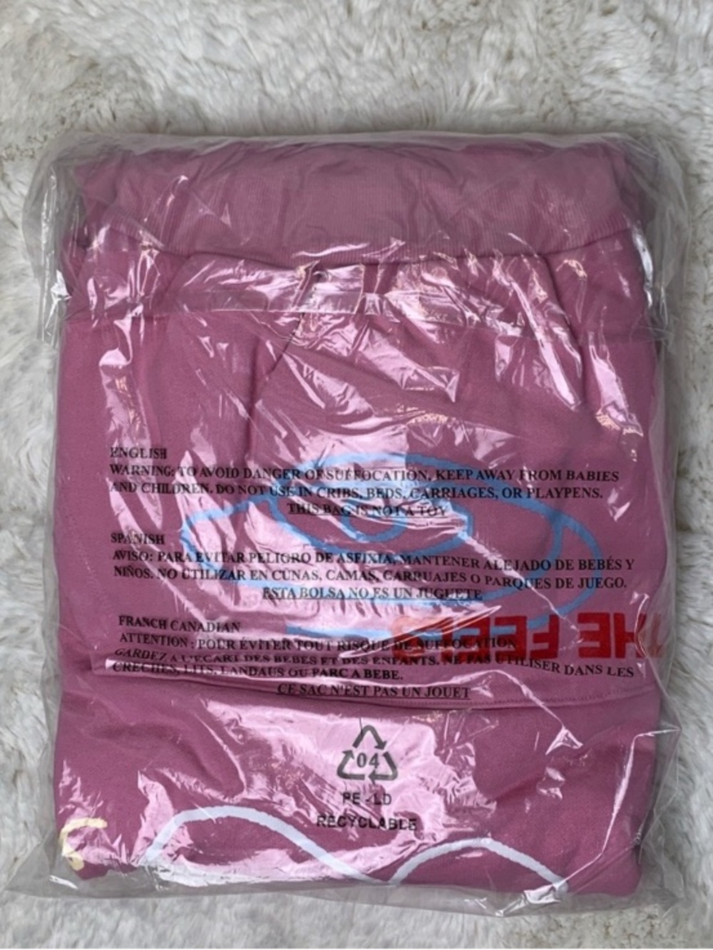 NWT Lonely Ghost x Hugz Heavyweight Pink Hoodie Limited Edition Size XXXL - Picture 5 of 5